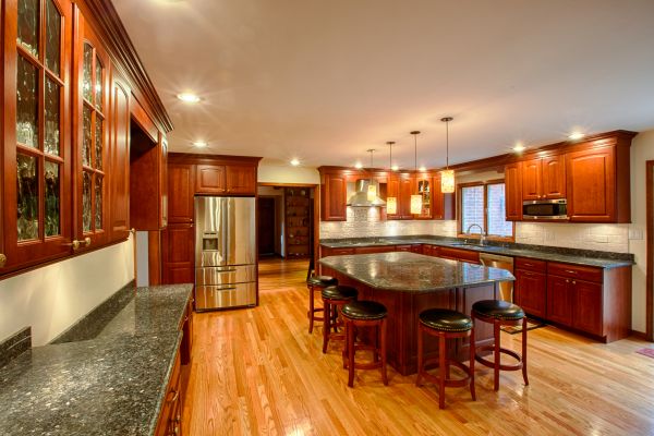 Cherry Kitchen Cabinet Repair in Grand Prairie